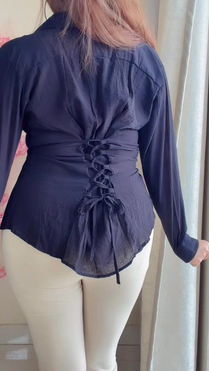 Premium Corset Back Summer Shirt