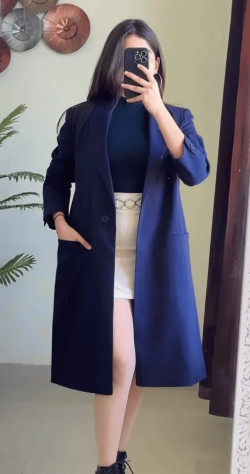 (S To M) Blue Trench Coat W210