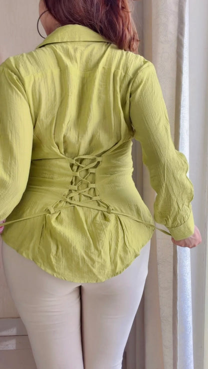 Premium Corset Back Summer Shirt