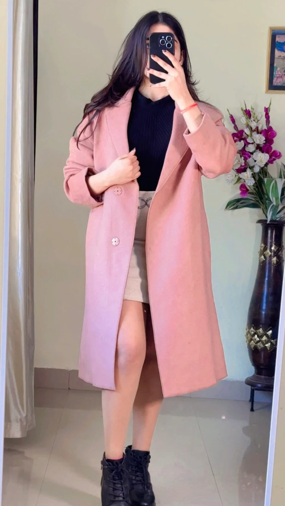 (Size- L to XL)  Winter Coat) - (WO201