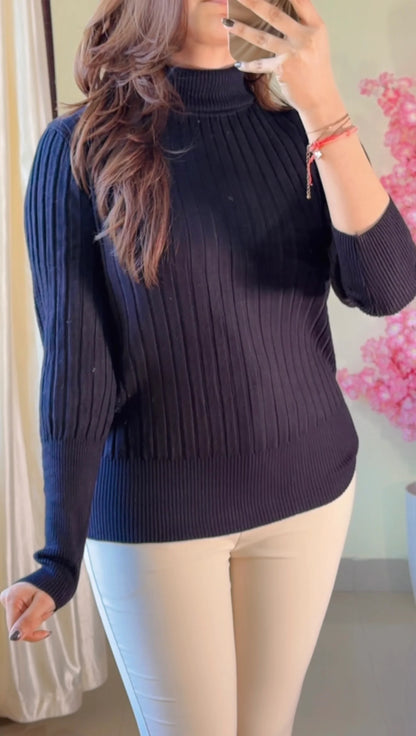 (Size-L to XL ) Ribbed Top-  R460