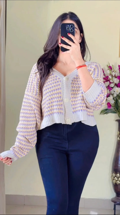 Size(S to M) Crochet Sweater CO-137