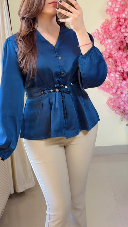 Royal Grace Peplum Shirt