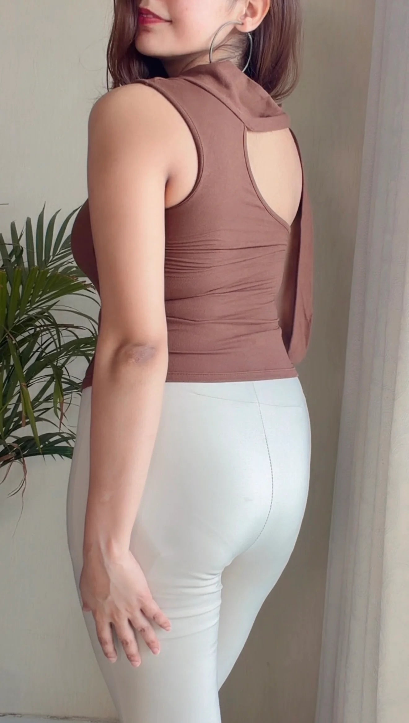 Luxe Draped Rhinestone Padded Top