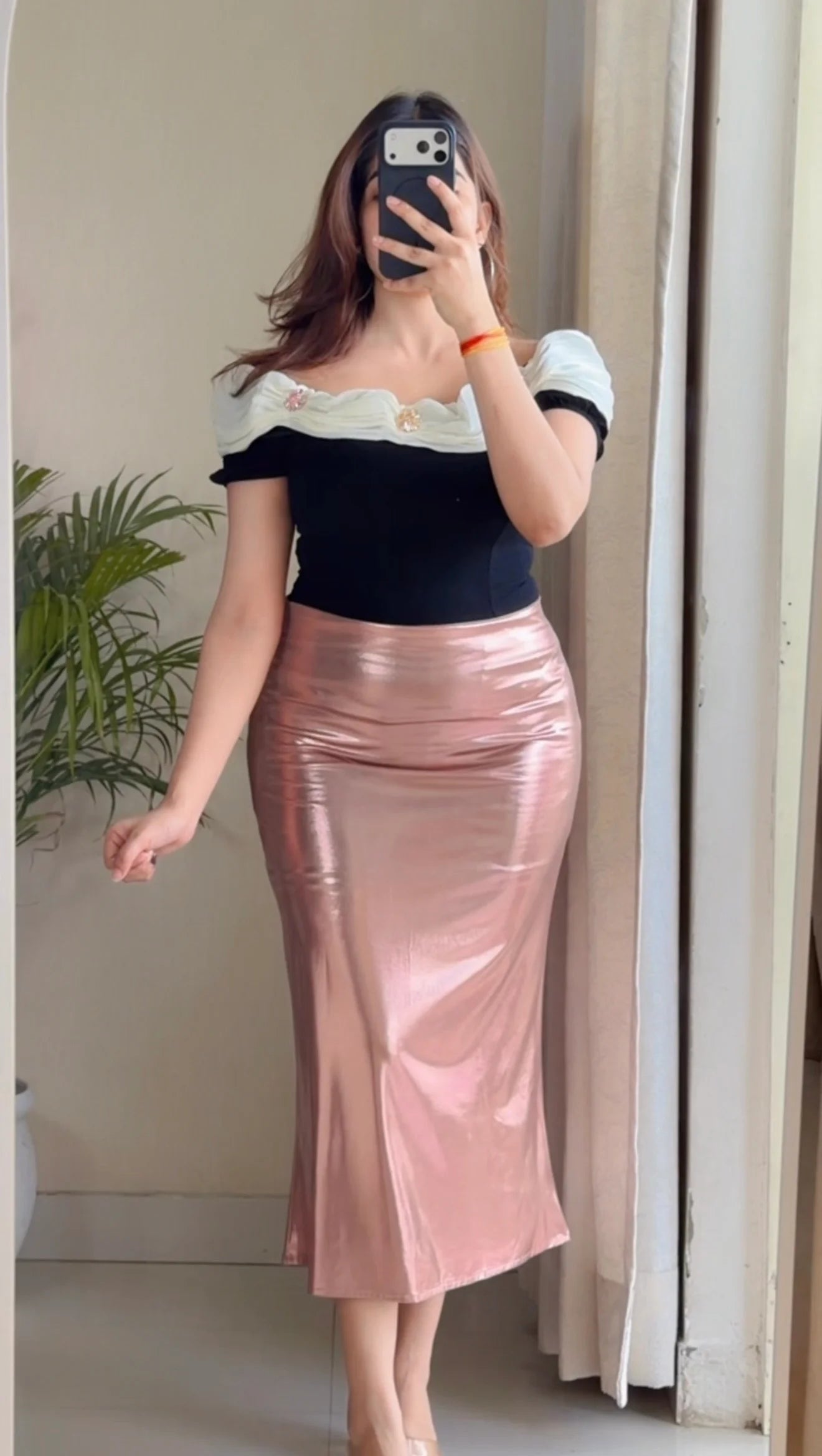 Chic Element Coord Set (Black & Gold metallic)