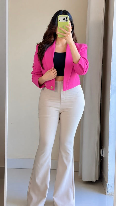 Premium Crop Blazer-B-39
