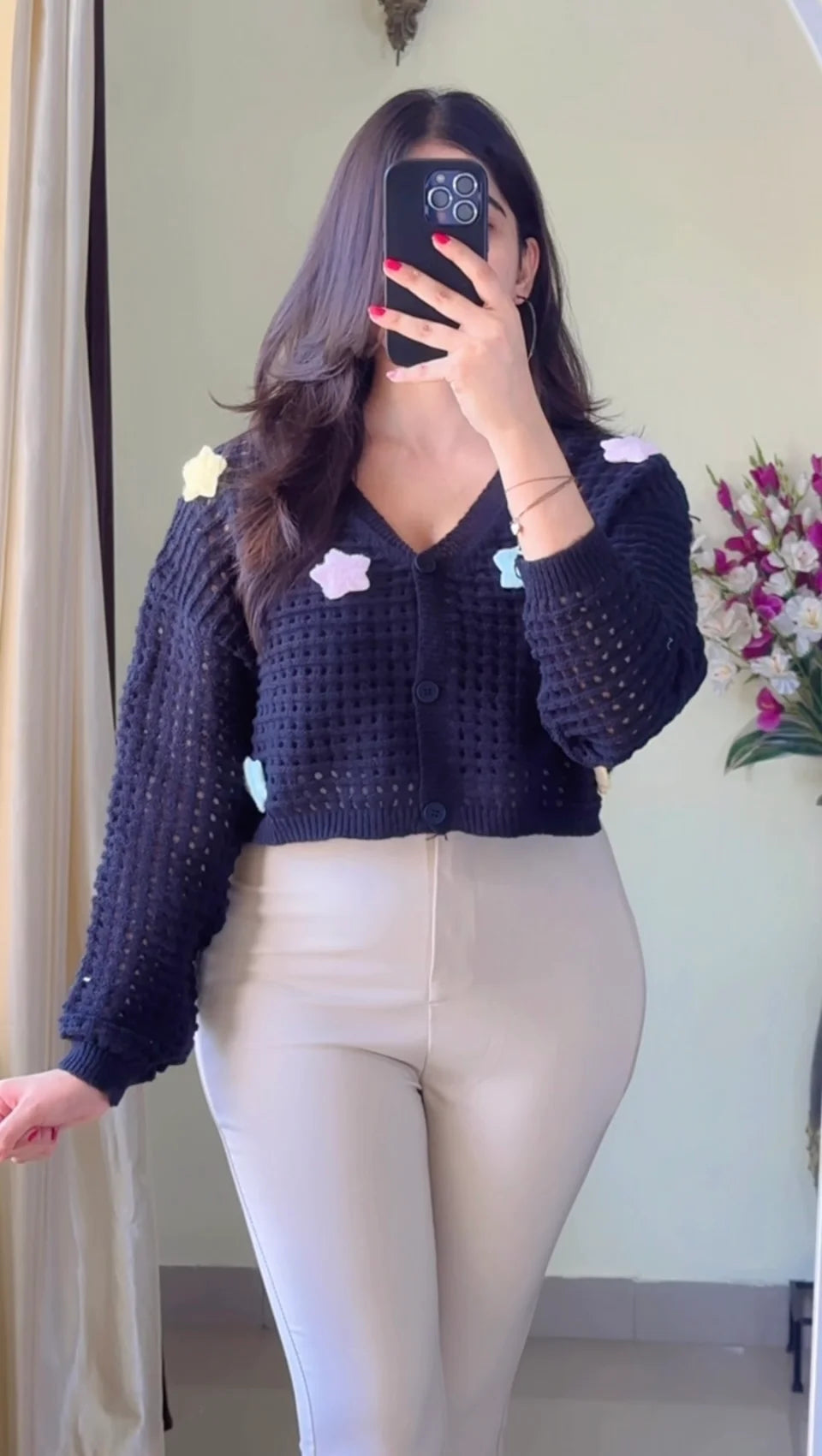 (M To L ) Crochet Top- (Cb01)