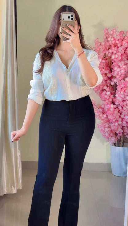 Eggwhiteleaf Embroidered Premium Shirt