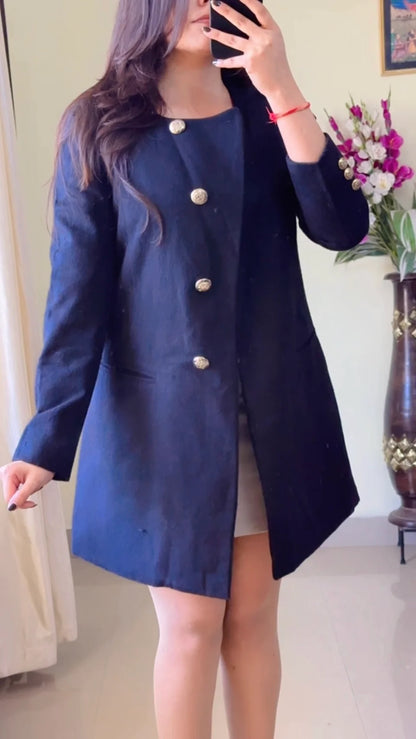 Black Winter Coat- Wo152