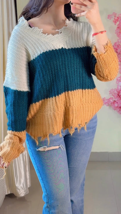 (Free Size) Premium Crochet Top - C452