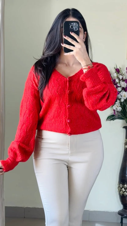 Size(S to M) Crochet Sweater CB-115