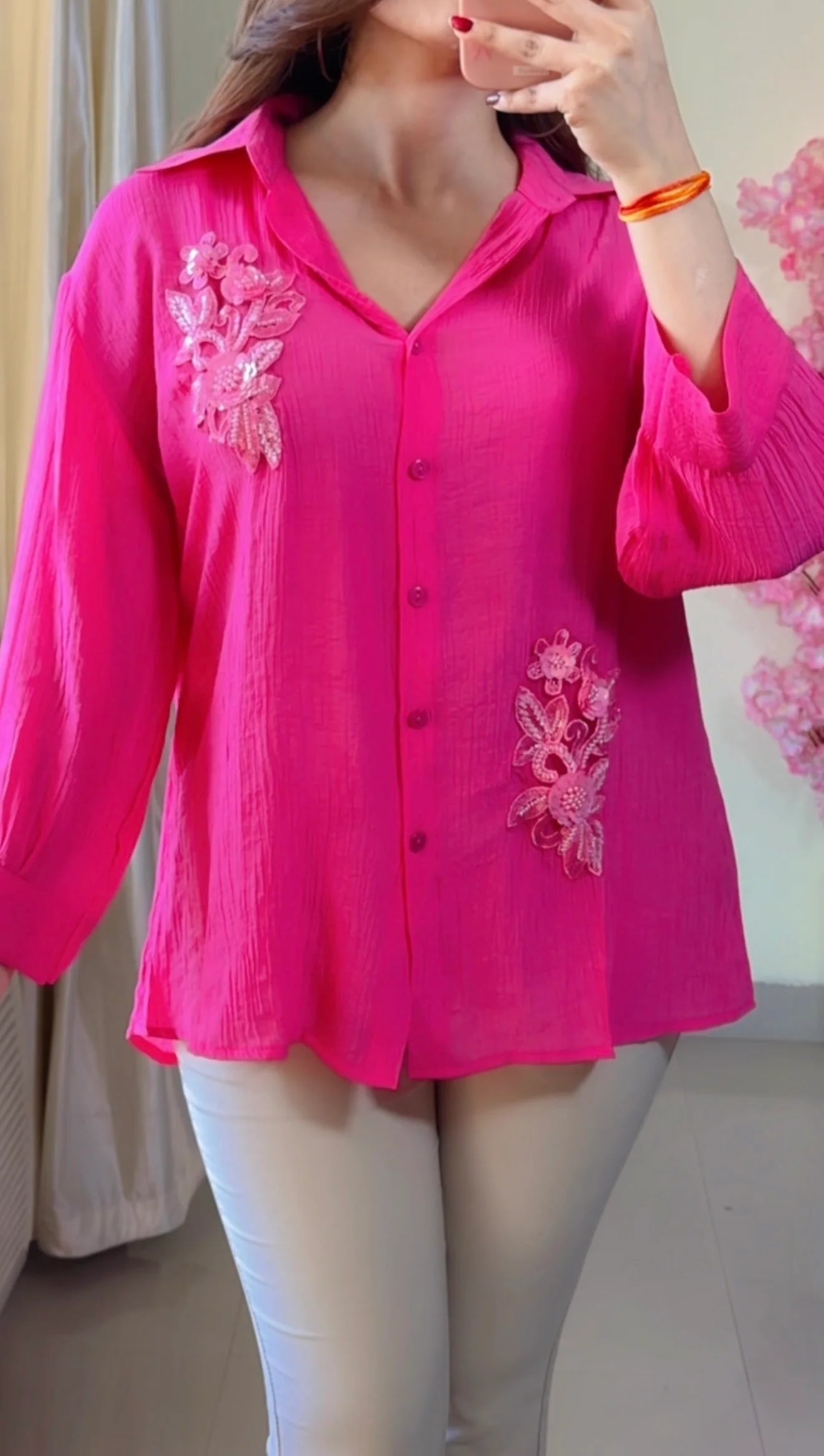 Pinkleaf Embroidered Premium Shirt