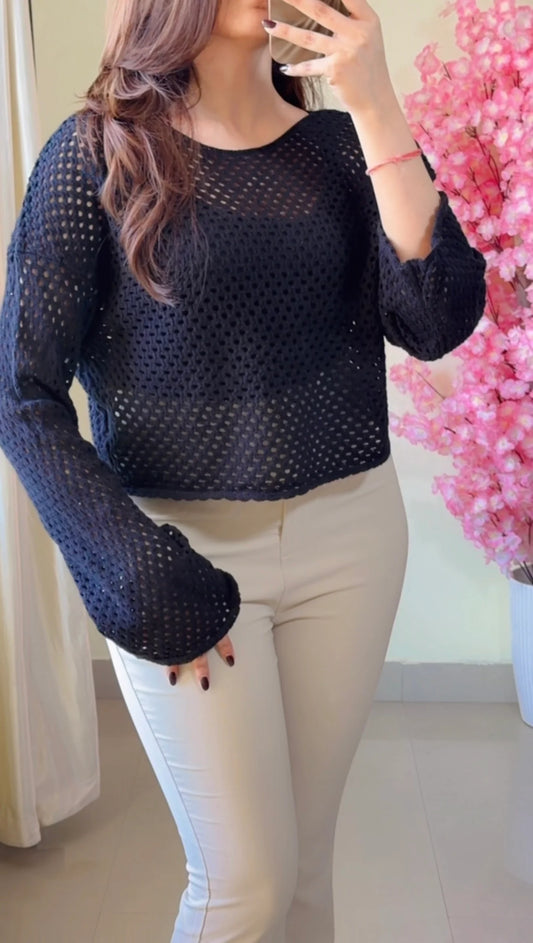 (Size-S to M) Crochet Top- C494