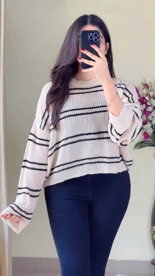 (Free Size Upto 38) Crochet Top- (Cb43)