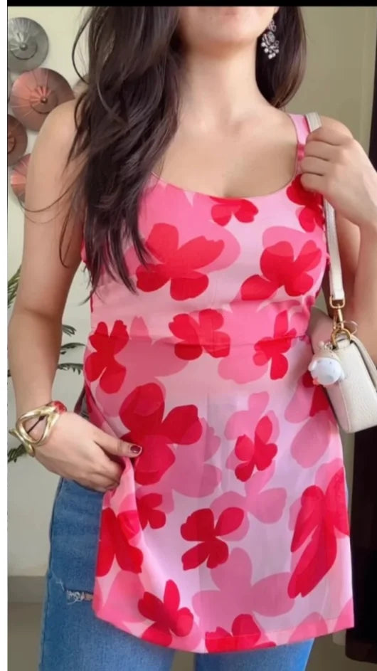 Gorgeous Floral Nyra Short Kurti KT-101