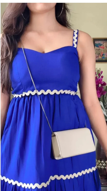 Blue Padded Co-Ord Set