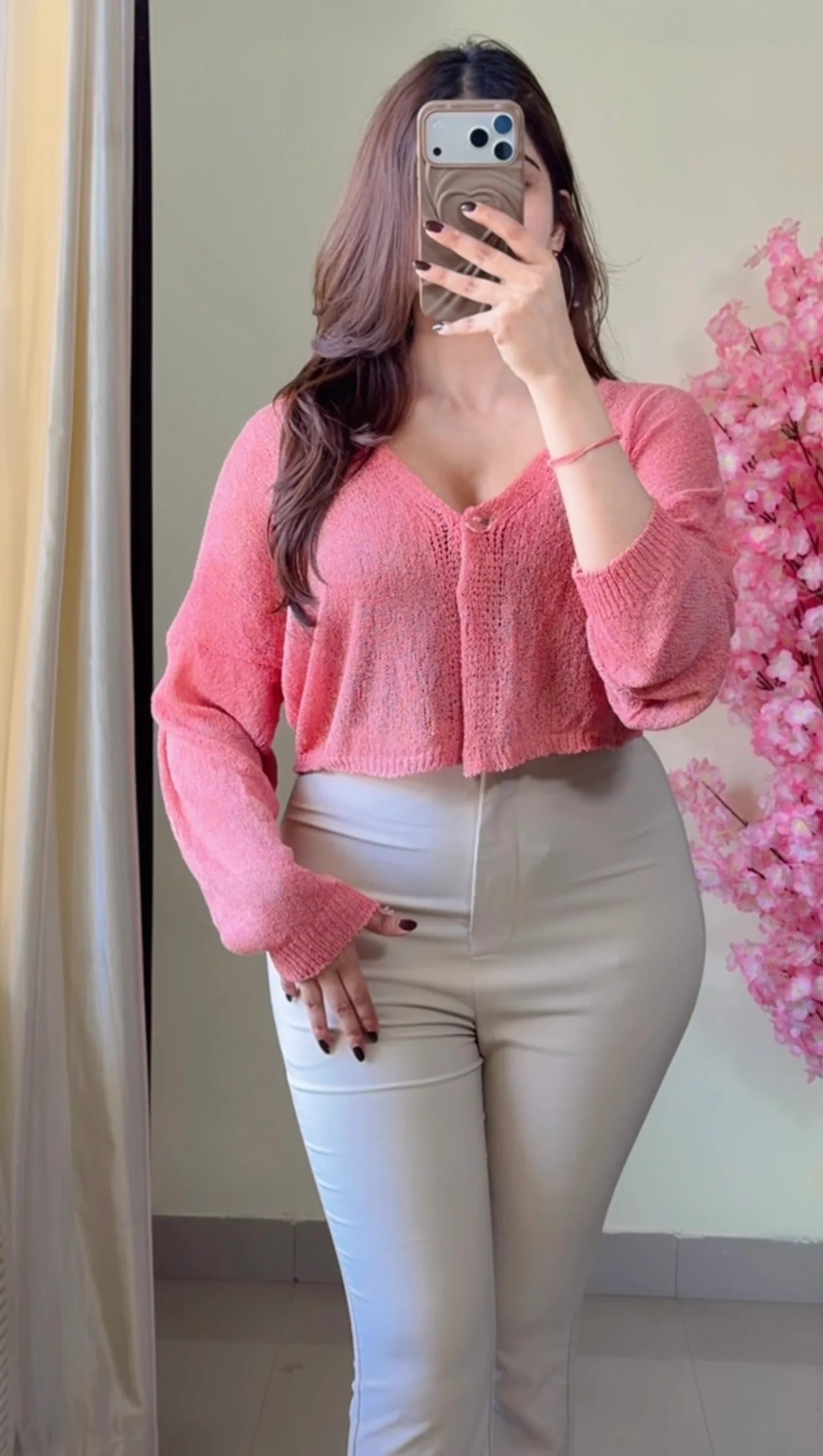 (Size-Free Size) Crochet Top- C535