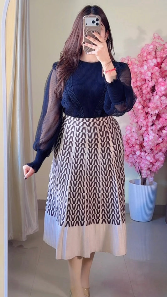 (Size-Free Size) Classy Co-Ord Set-  K-544