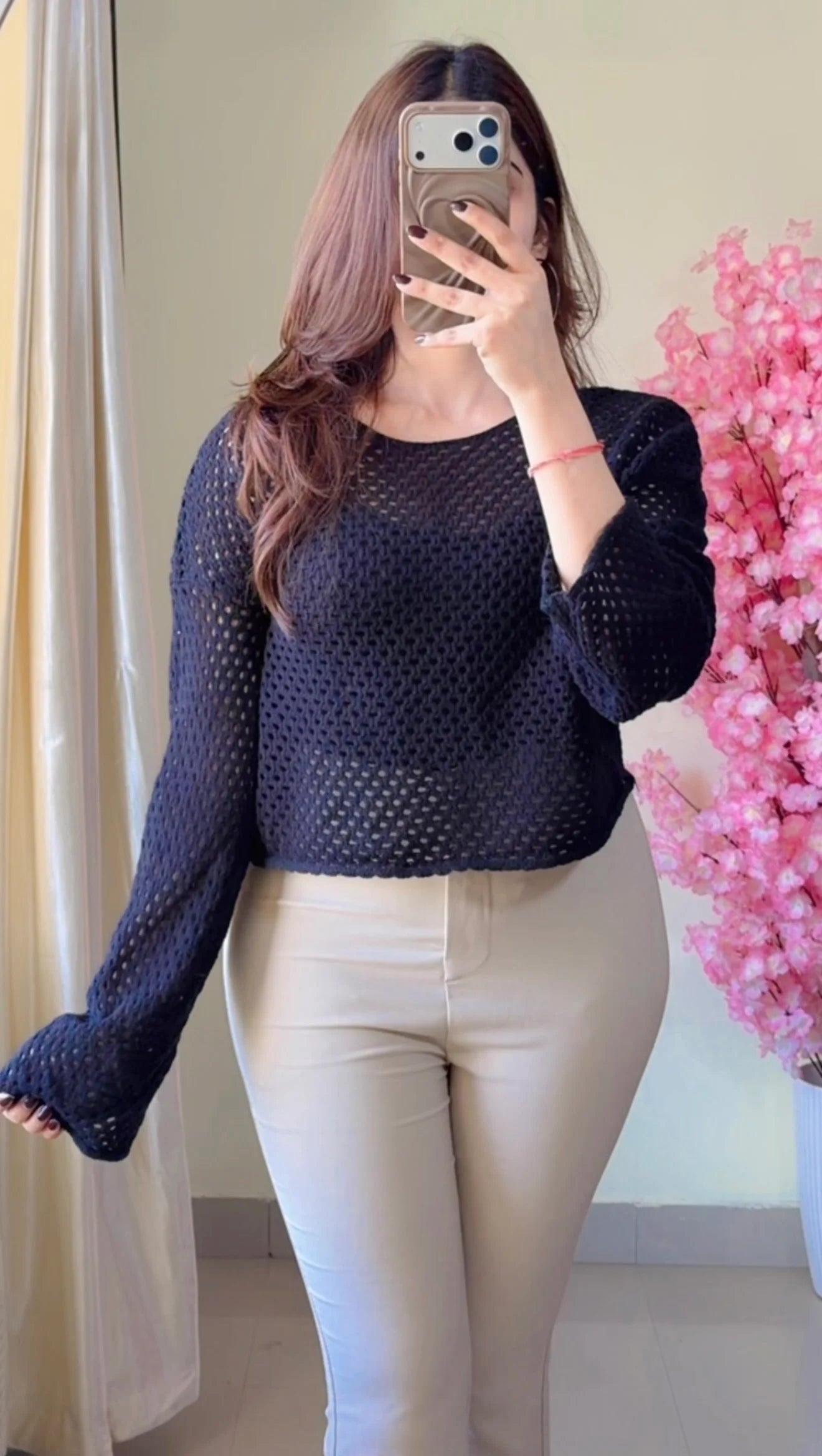 (Size-S to M) Crochet Top- C494