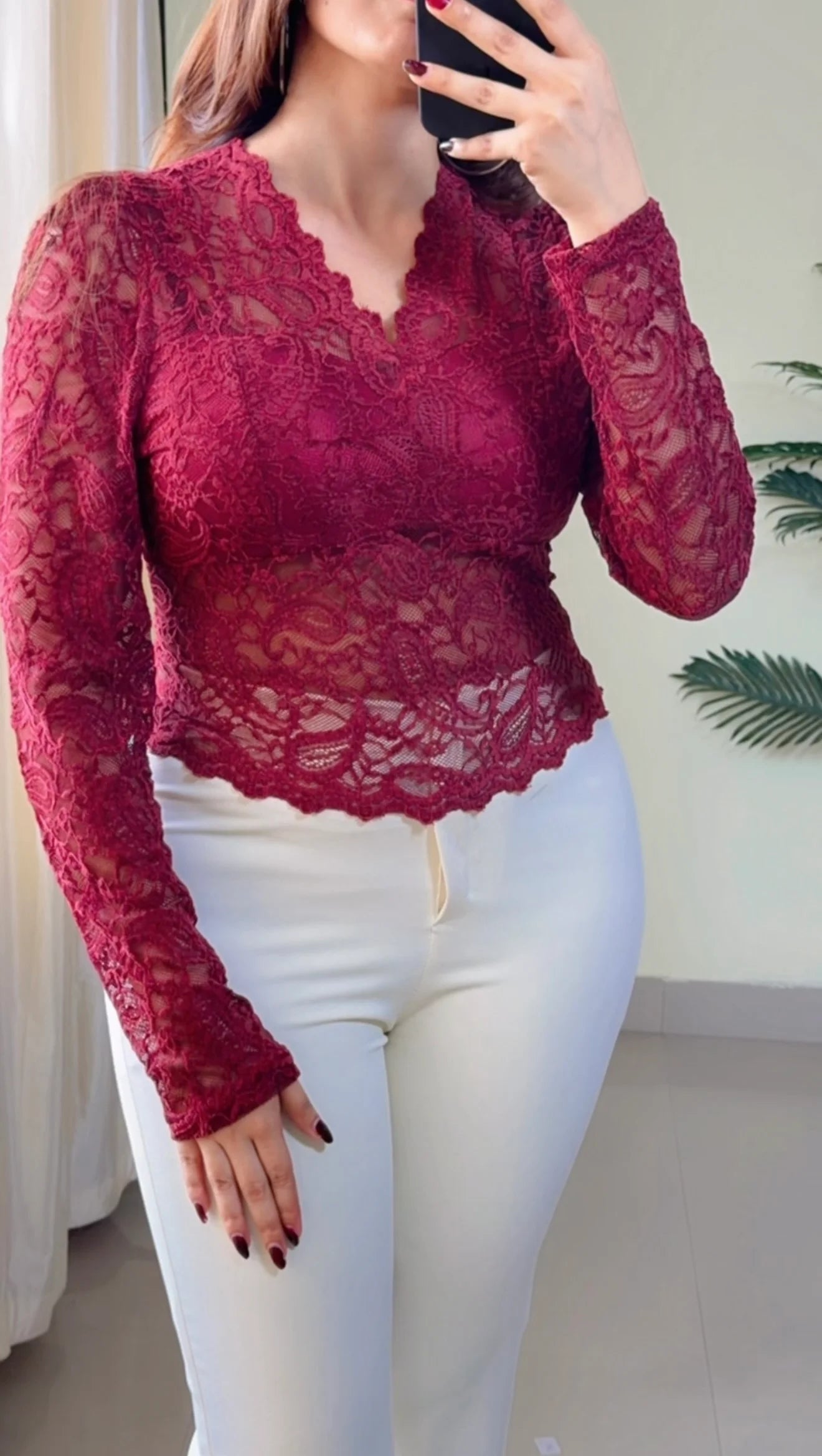 Scarlet Lace Royale Top