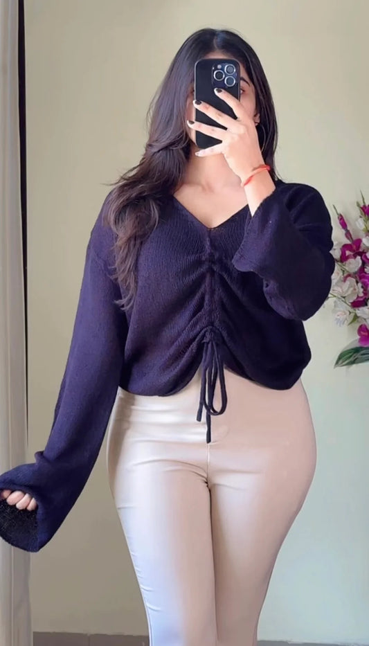 (Free Size) Crochet Top-CB157