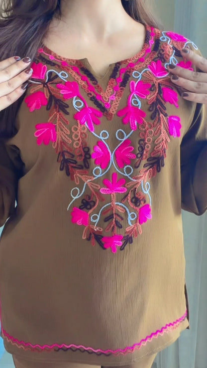 Gulnaar Embroidered Pakistani Co-Ord Set