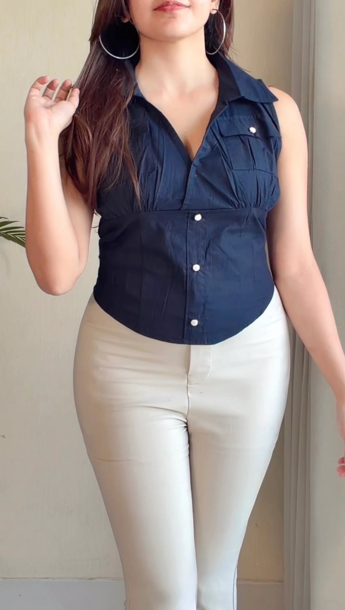 Utility Pocket Shirt Top