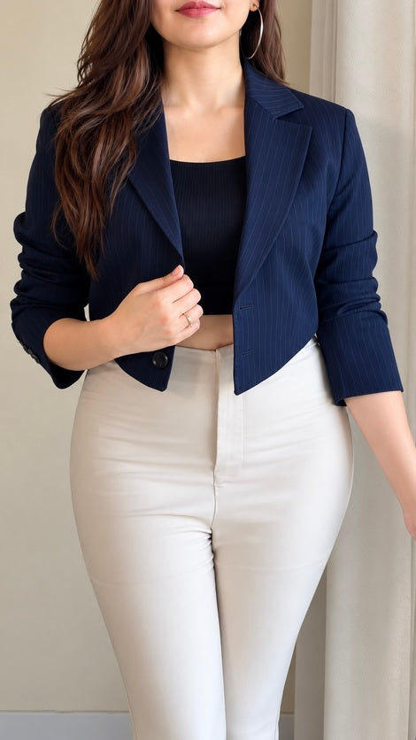 Premium Crop Blazer-B-37
