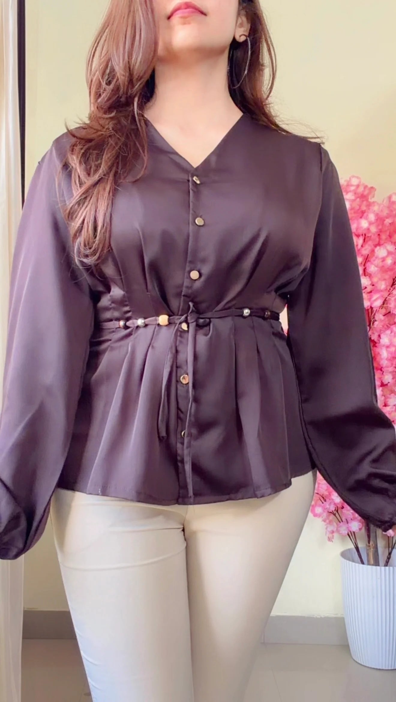 Royal Grace Peplum Shirt-