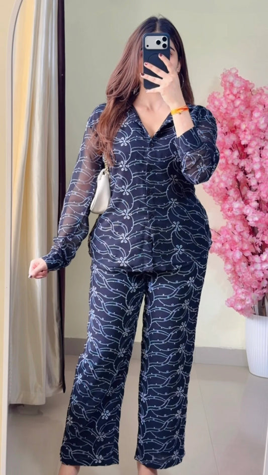 Premium Embroidery Co-Ord Set