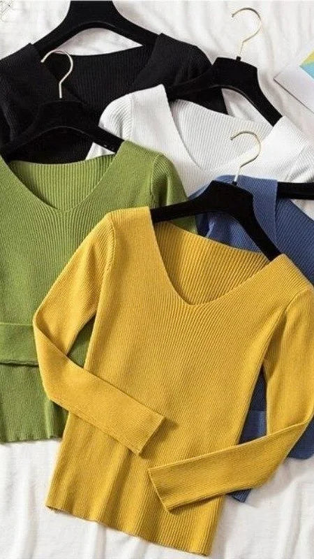 (Size-Free Size) Premium Ribbed Top