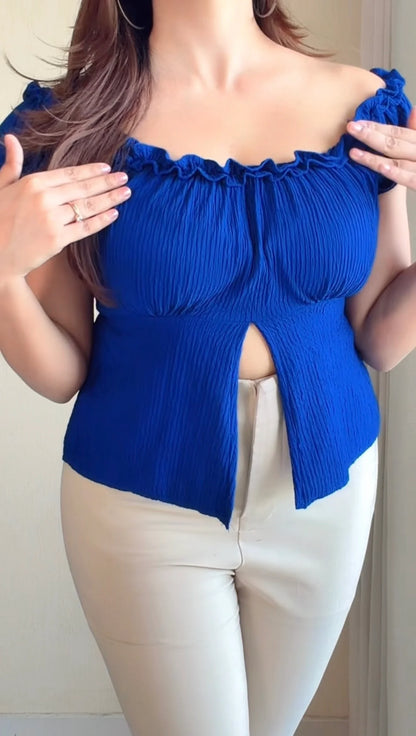 Off-Shoulder / On-Shoulder Ruched Top (