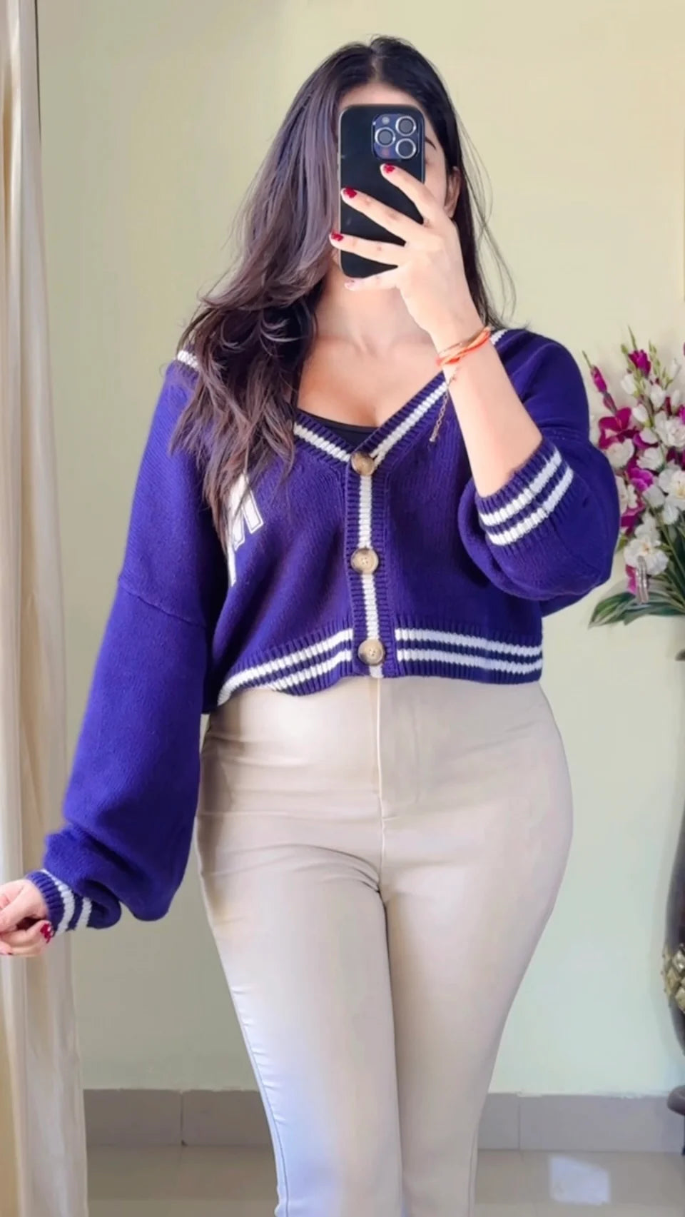 Size(S to M)Crochet Sweater CB-113