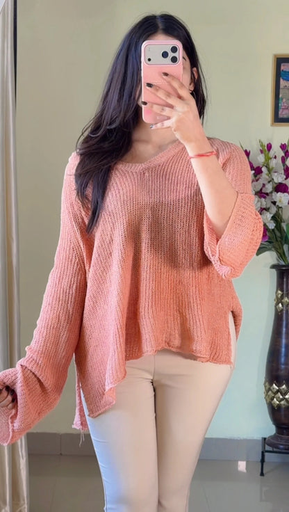 (Free Size) Premium Crochet Top - C430