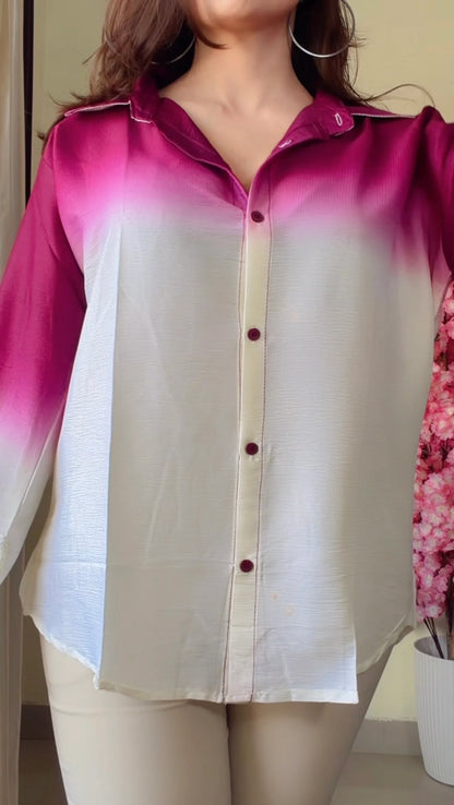 Cotton Candy Ombre Shirt