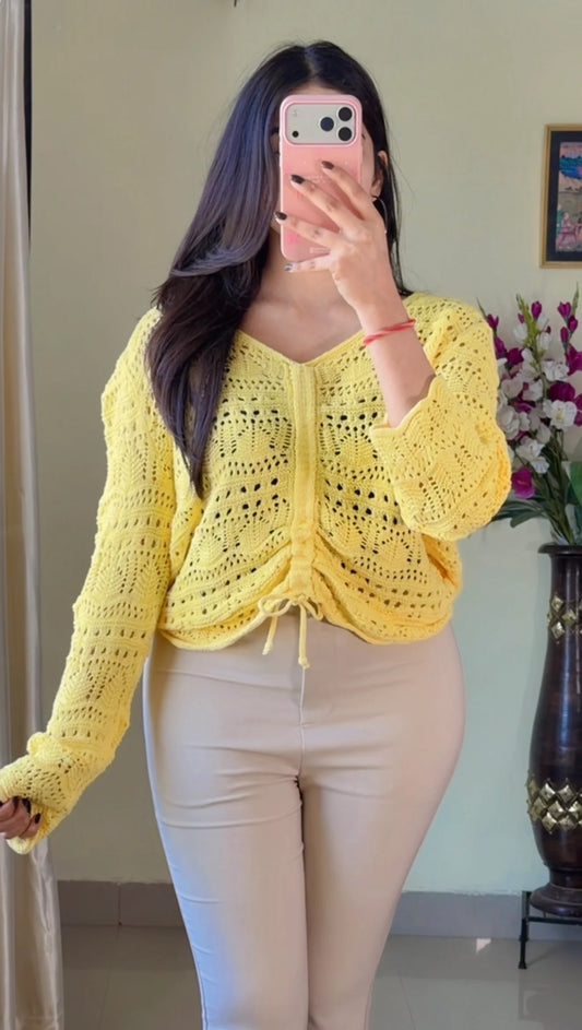 (Free Size) Premium Crochet Top C421