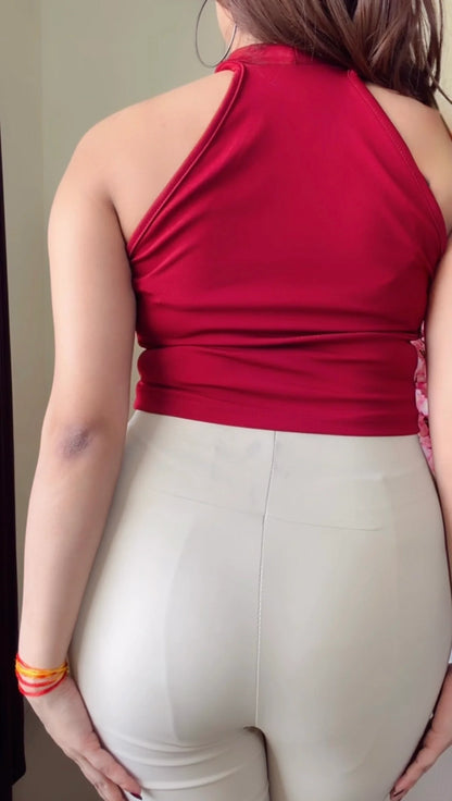 Cross-Neck Pretty  Top