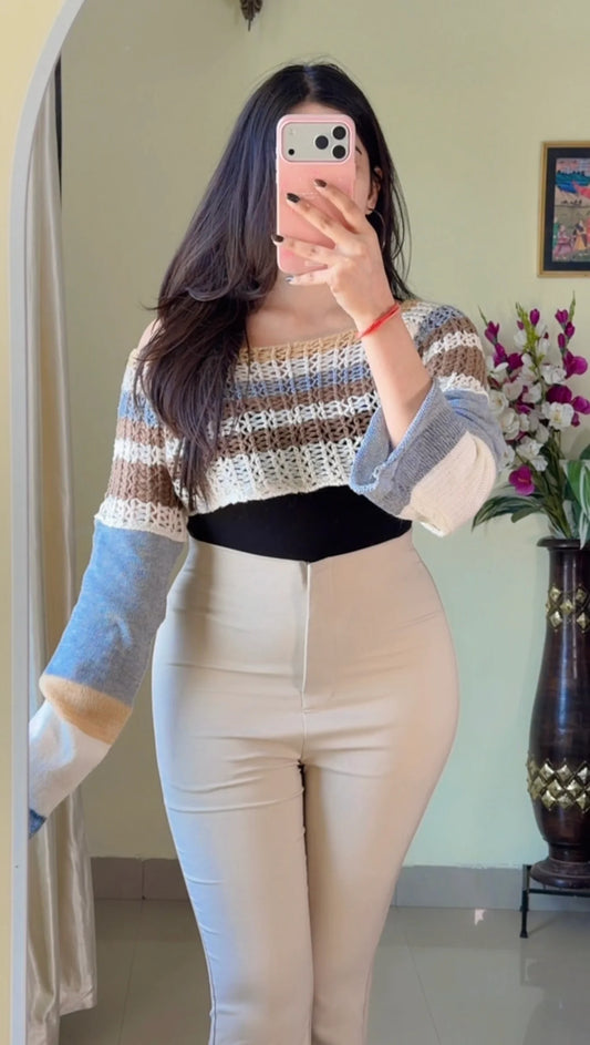 (Free Size) Premium Crochet Top C416