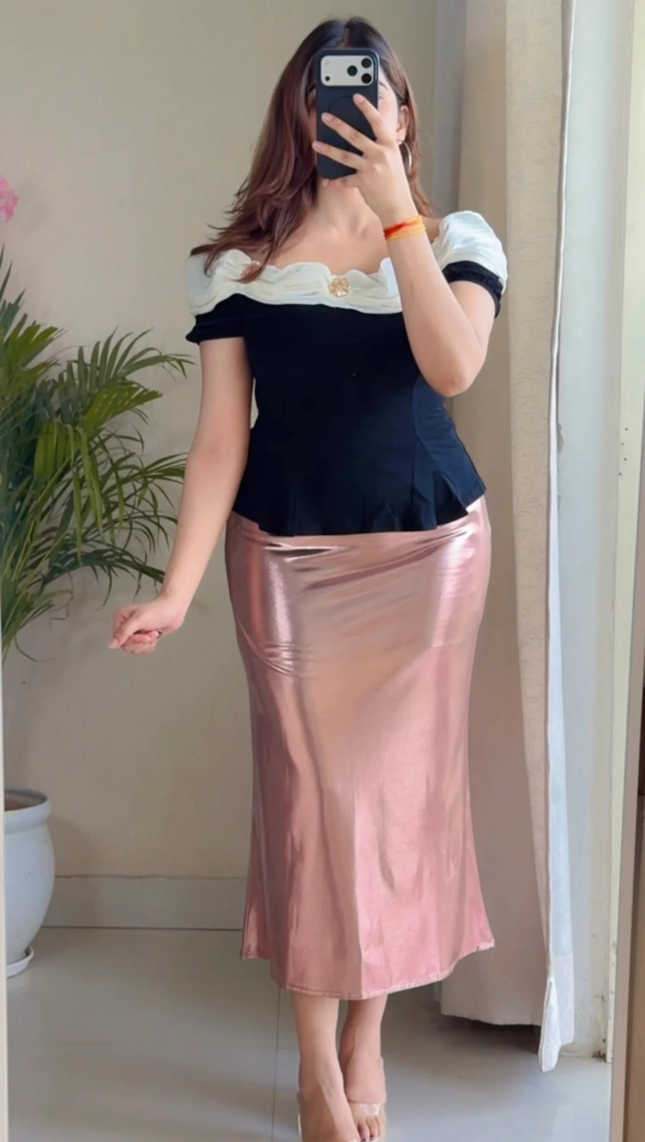Chic Element Coord Set (Black & Gold metallic)