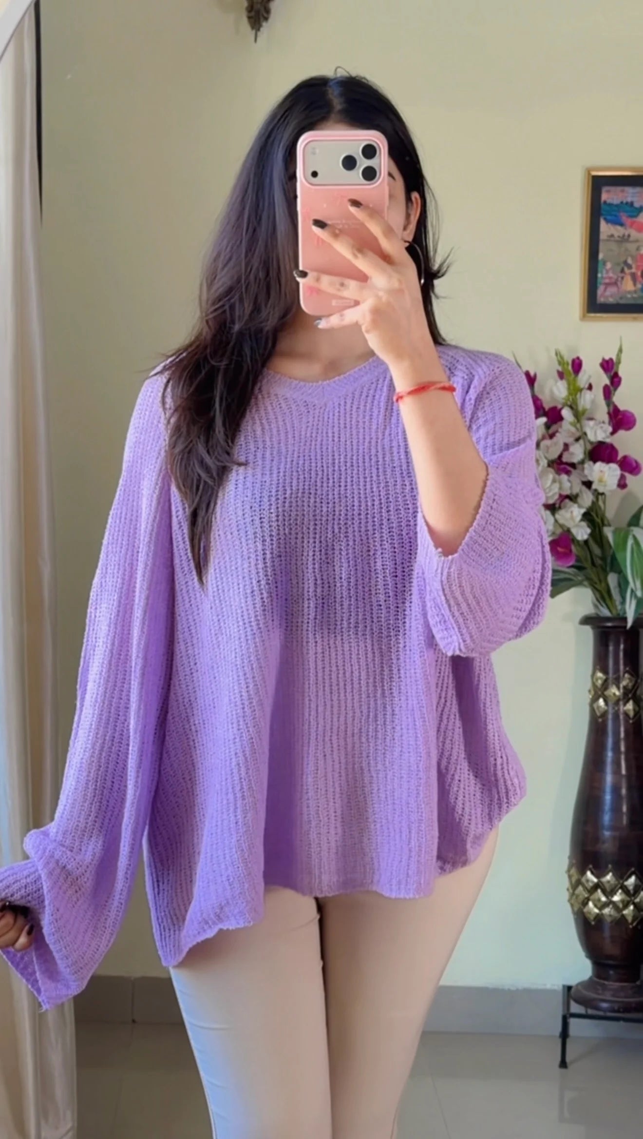 (Free Size) Crochet Top C411