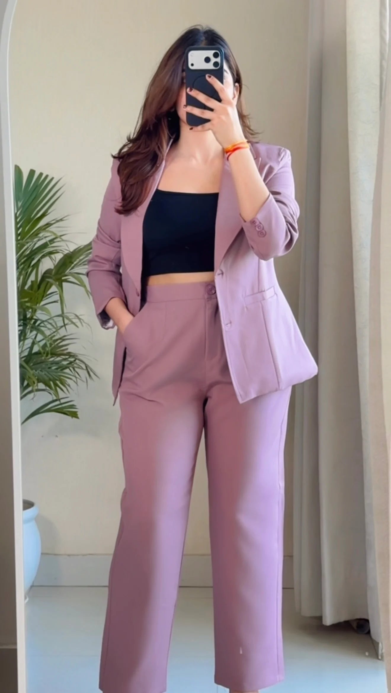 Dusty Lilac Tailored Blazer Co-ord Set
