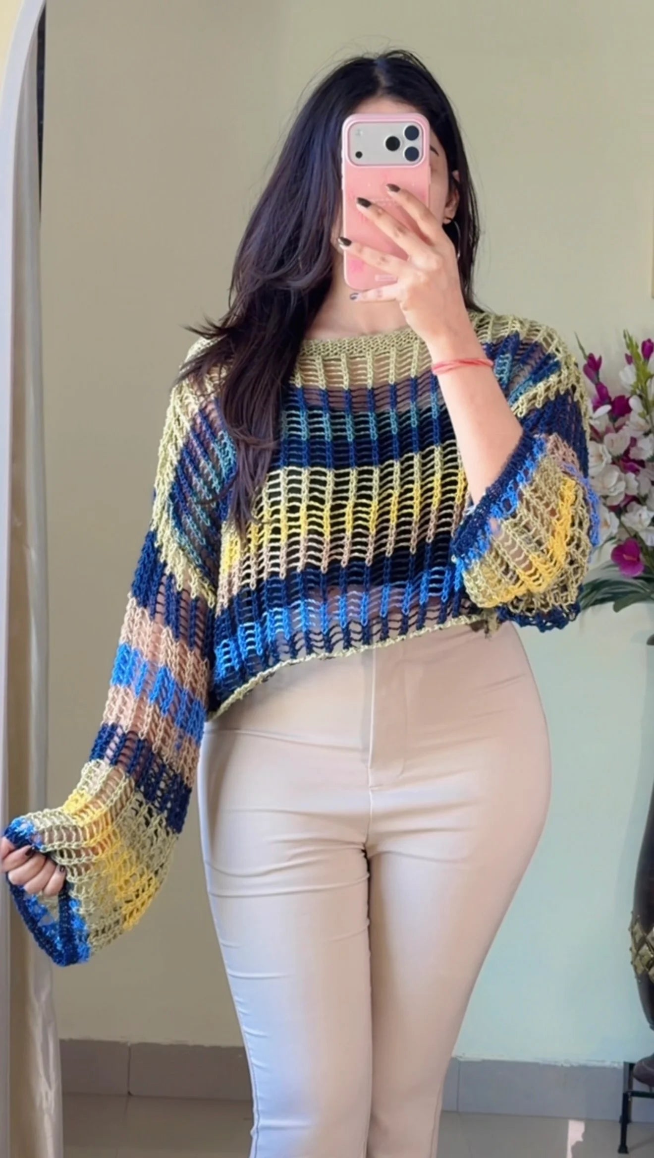 (Free Size) Premium Crochet Top C422