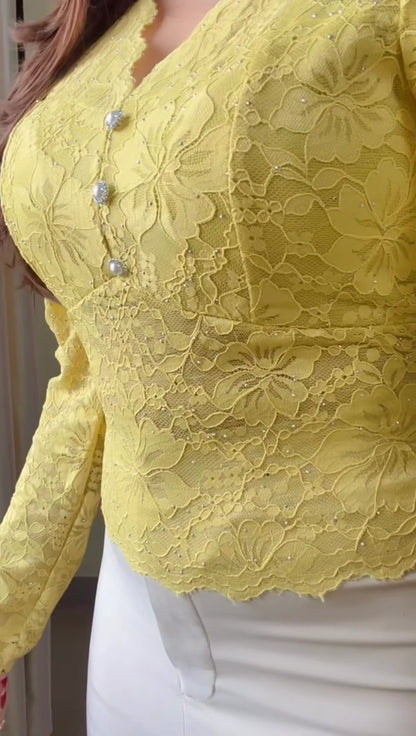 Crystal Studded Padded Top