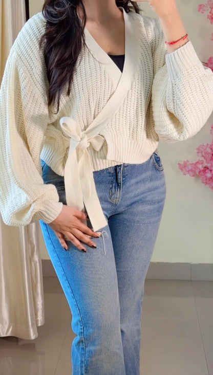 (Free Size) Premium Crochet Top - C458