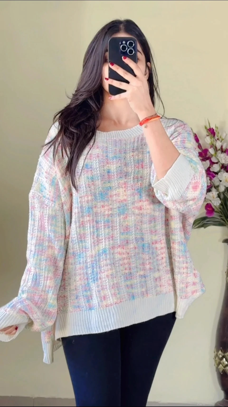 Size (L to XL) Crochet Sweater CO-134