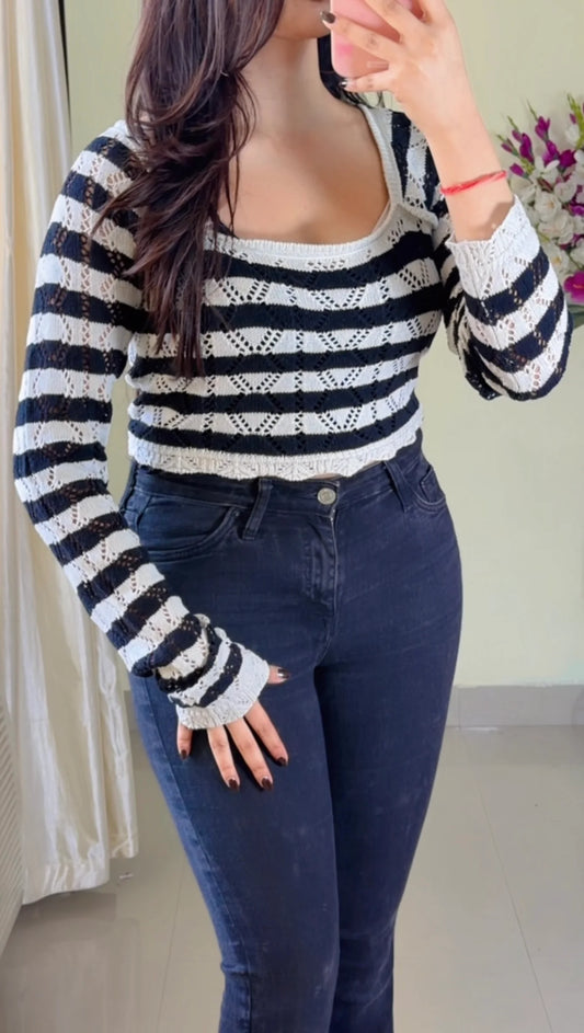 (S To M) Crochet Top- (C439)