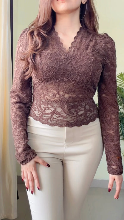 Scarlet Lace Royale Top