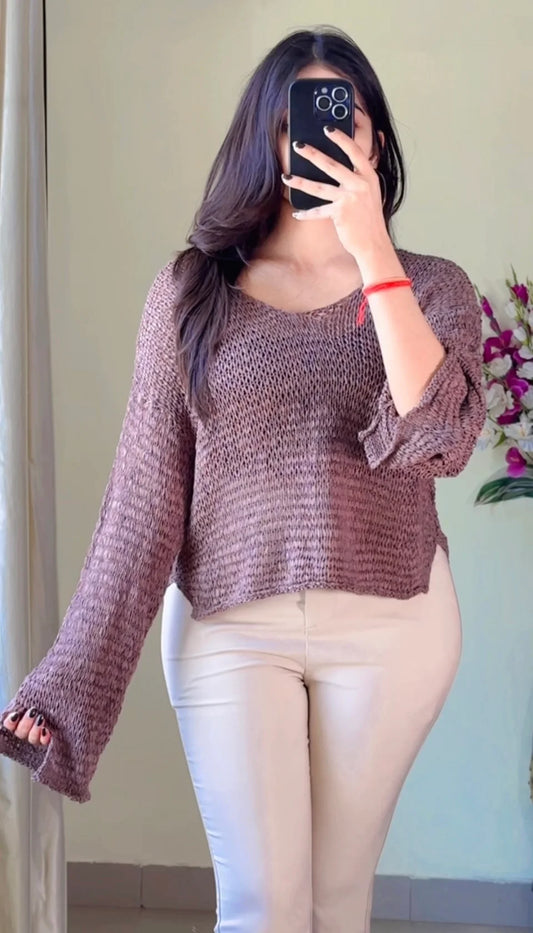 (Size-Free Size ) Crochet Top-CB163