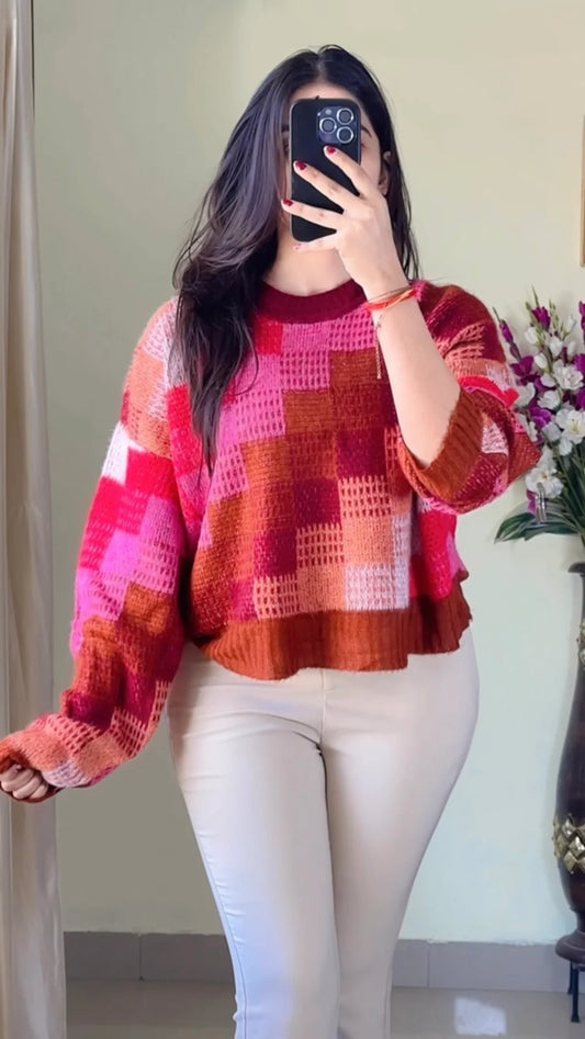 Size(S to M)Crochet Sweater CB-123