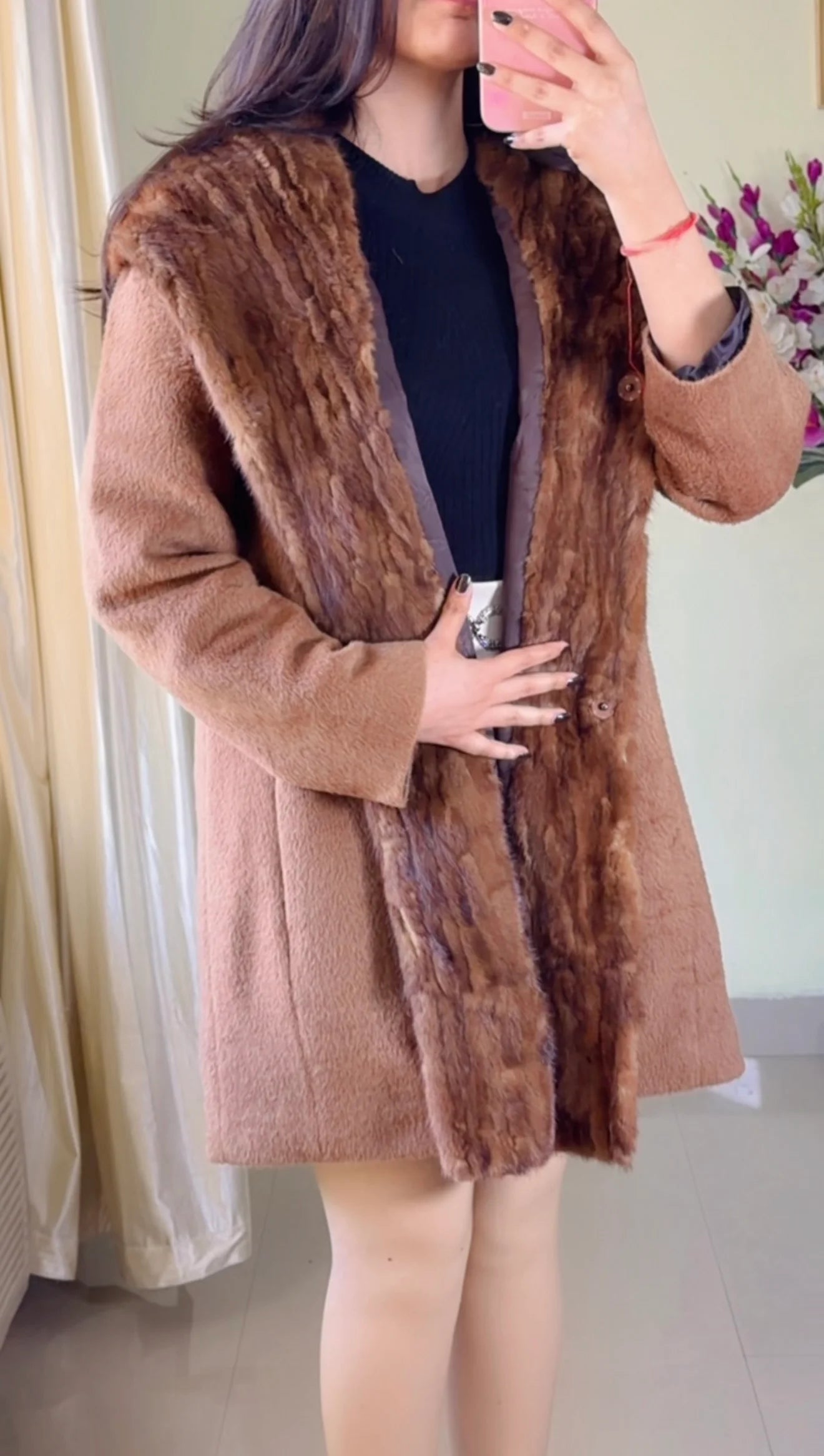 (Size-M To L) Furr Winter Coat WO221
